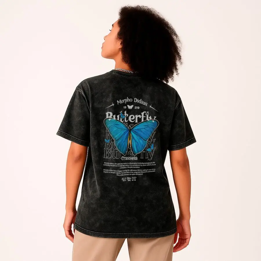 Remera Wash Butterfly