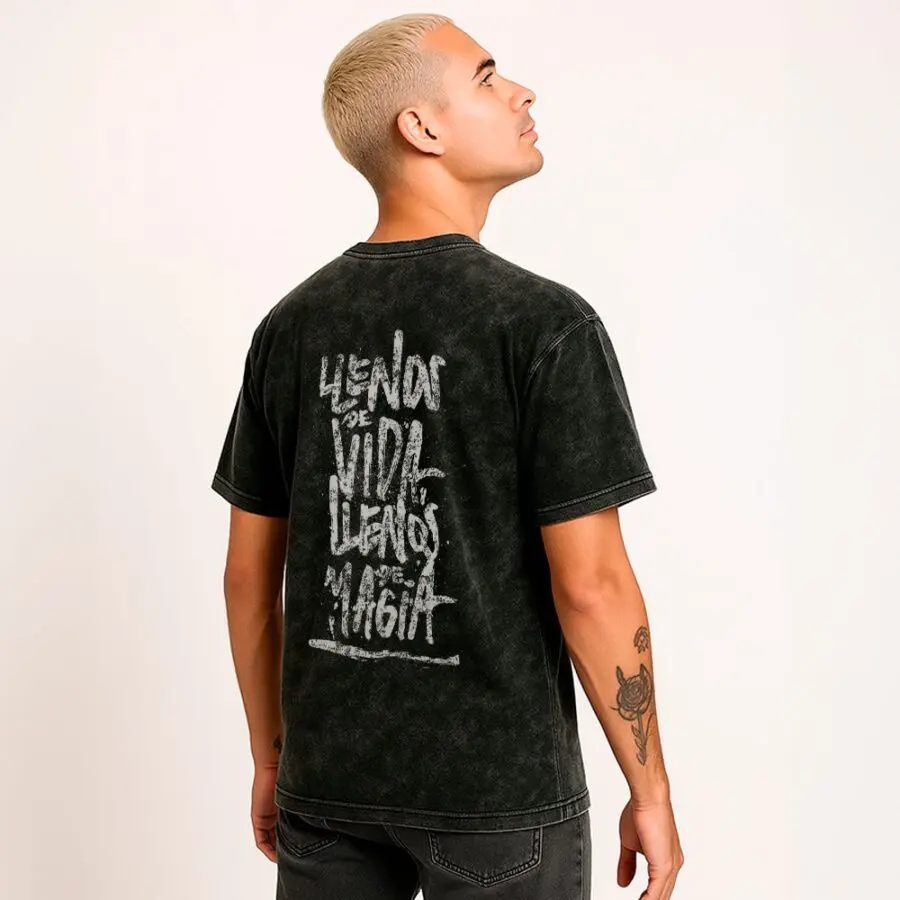 Remera Acid Wash La Vela Puerca
