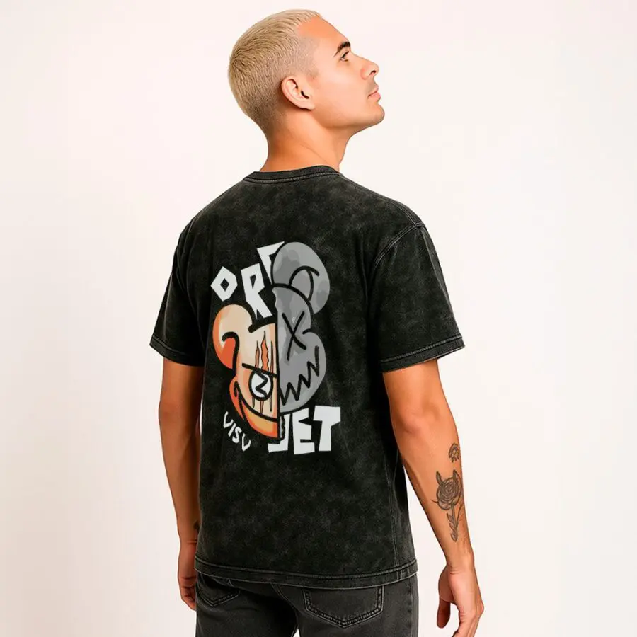 Remera Wash Crazy bear