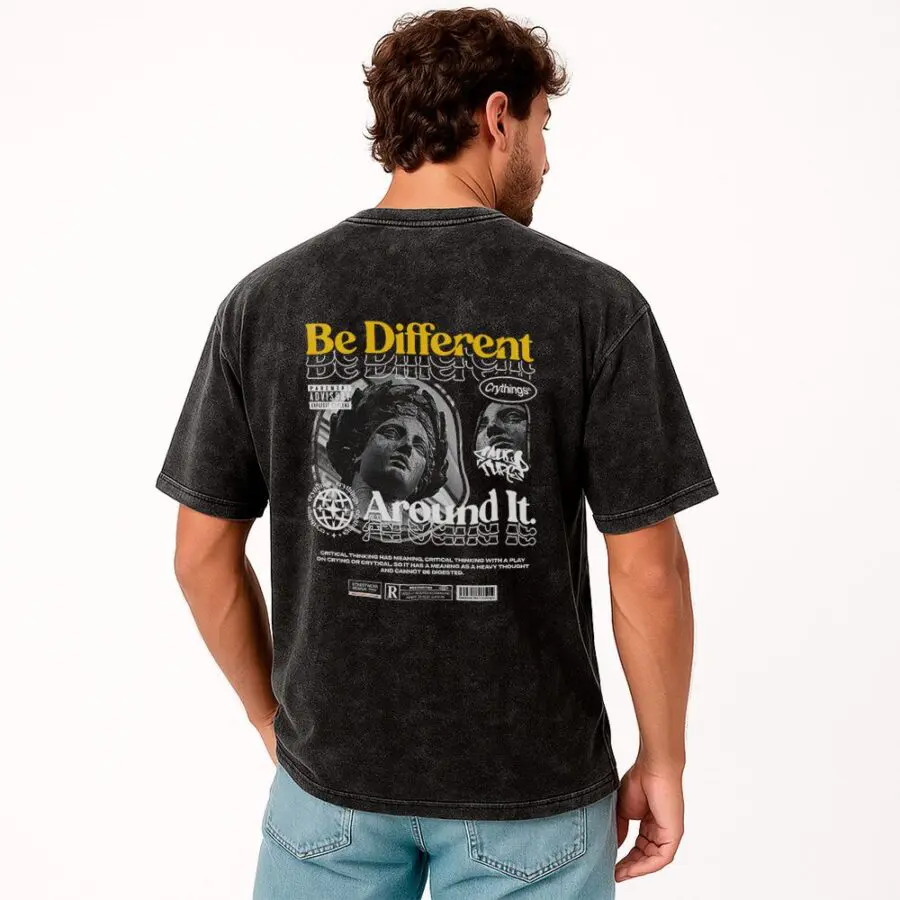 Remera Acid Wash Be Different