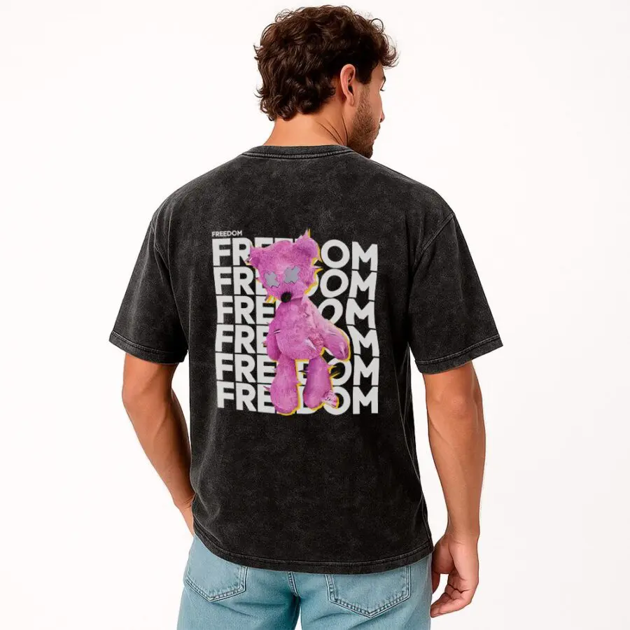 Remera Acid Wash FREEDOM