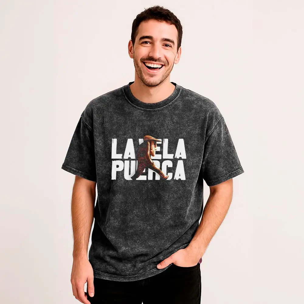 Remera Acid Wash La Vela Puerca - Imagen 3