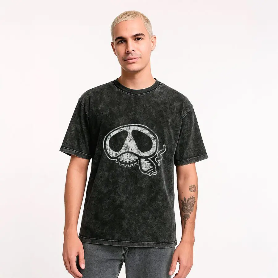 Remera Acid Wash La Vela Puerca