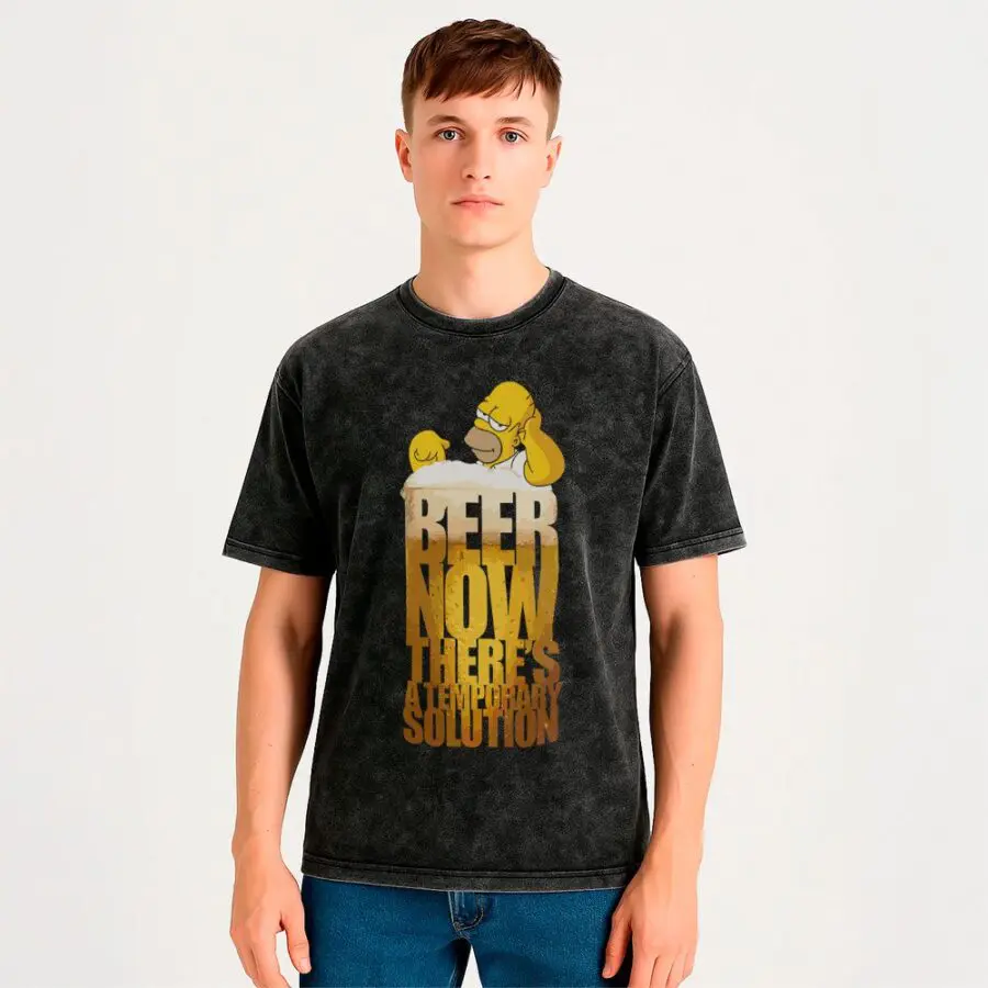 Remera Wash Beer Homero Simpson