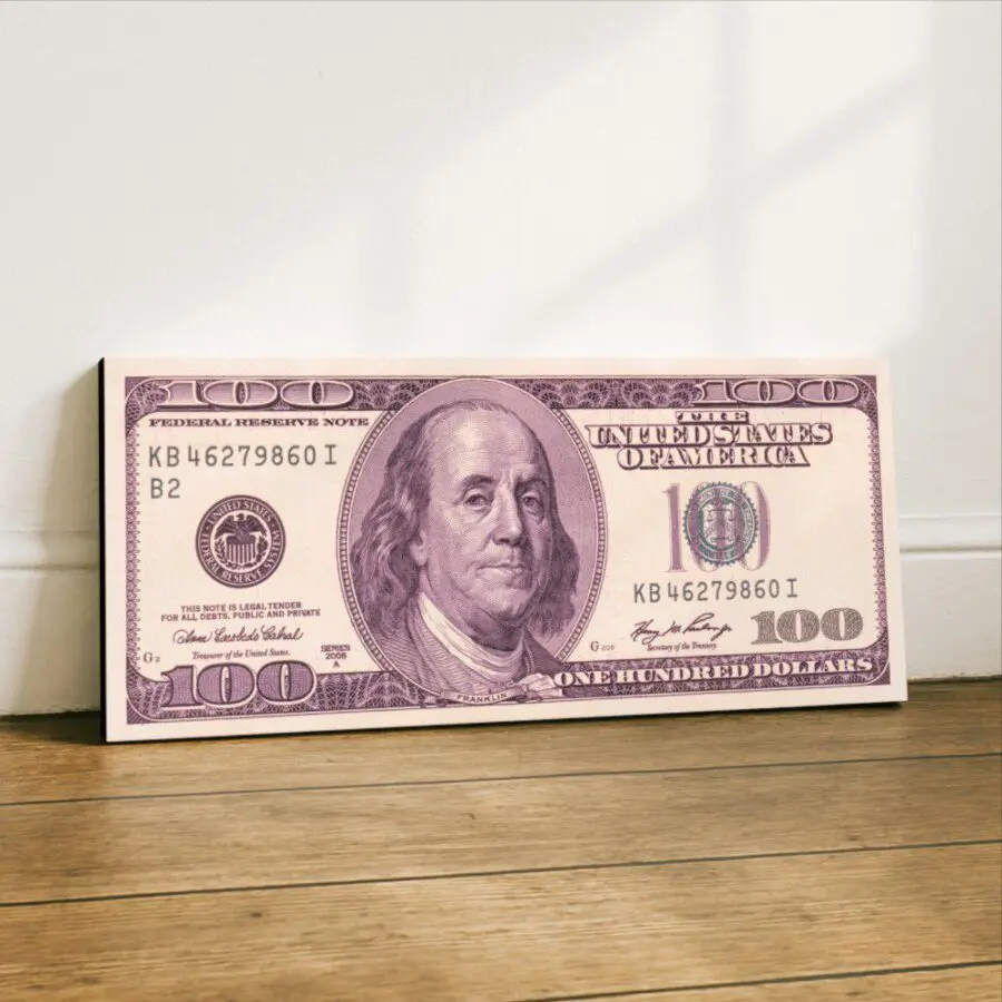 Mural Billete Rosado