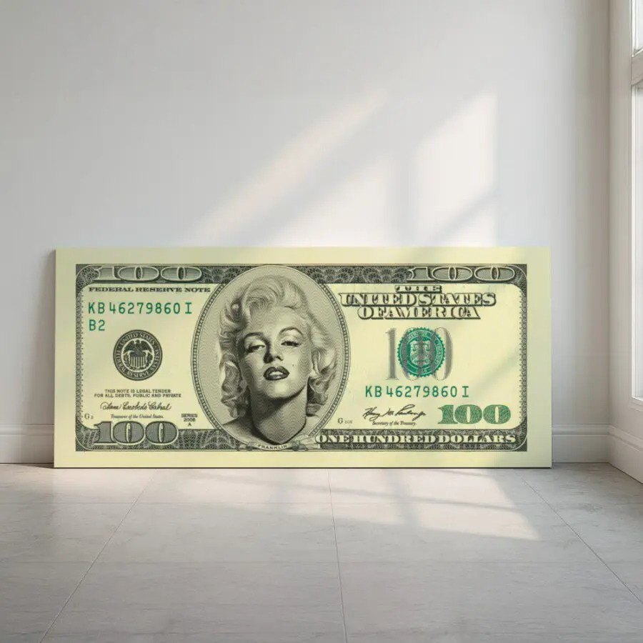 Mural Billete Marilyn Monroe