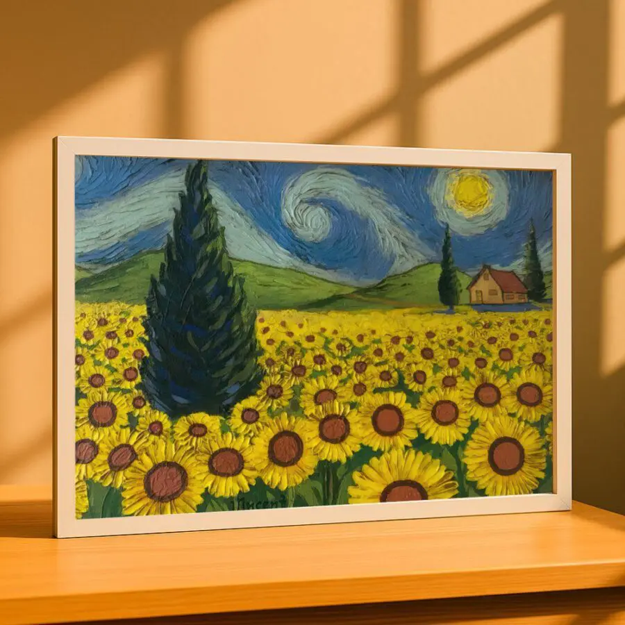 Cuadro de Campo de Girasoles - Van Gogh