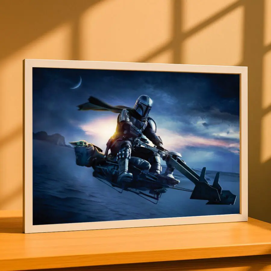 Cuadro de Din Djarin