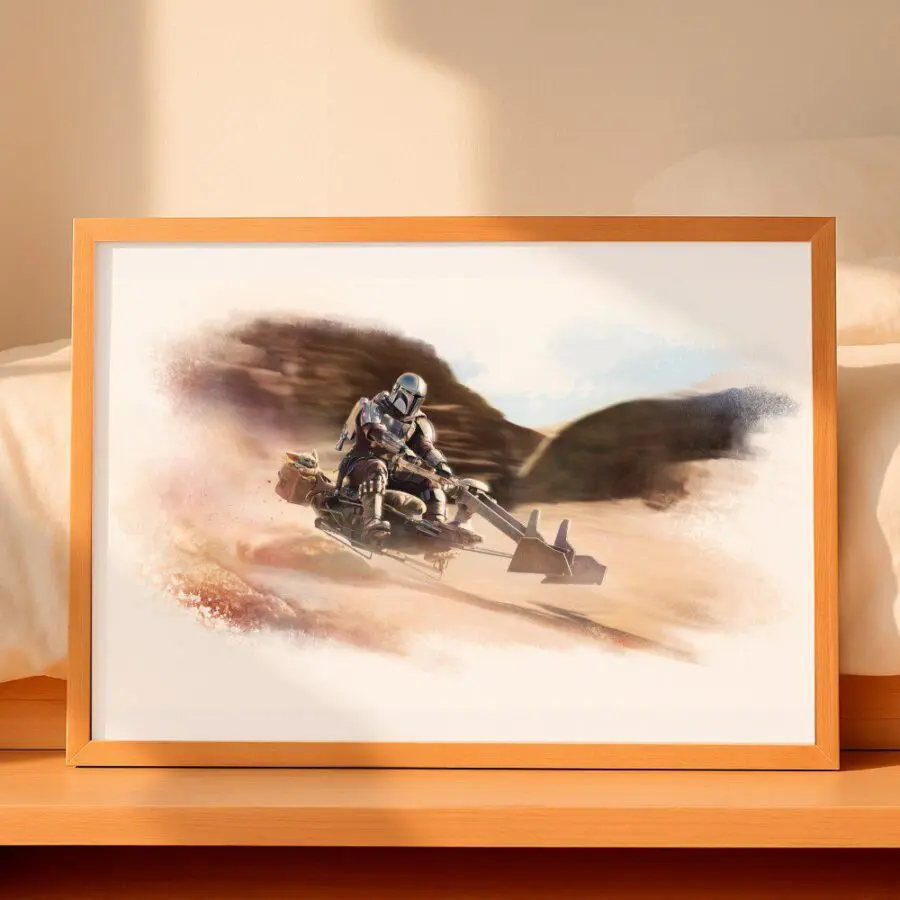 Cuadro de Din Djarin