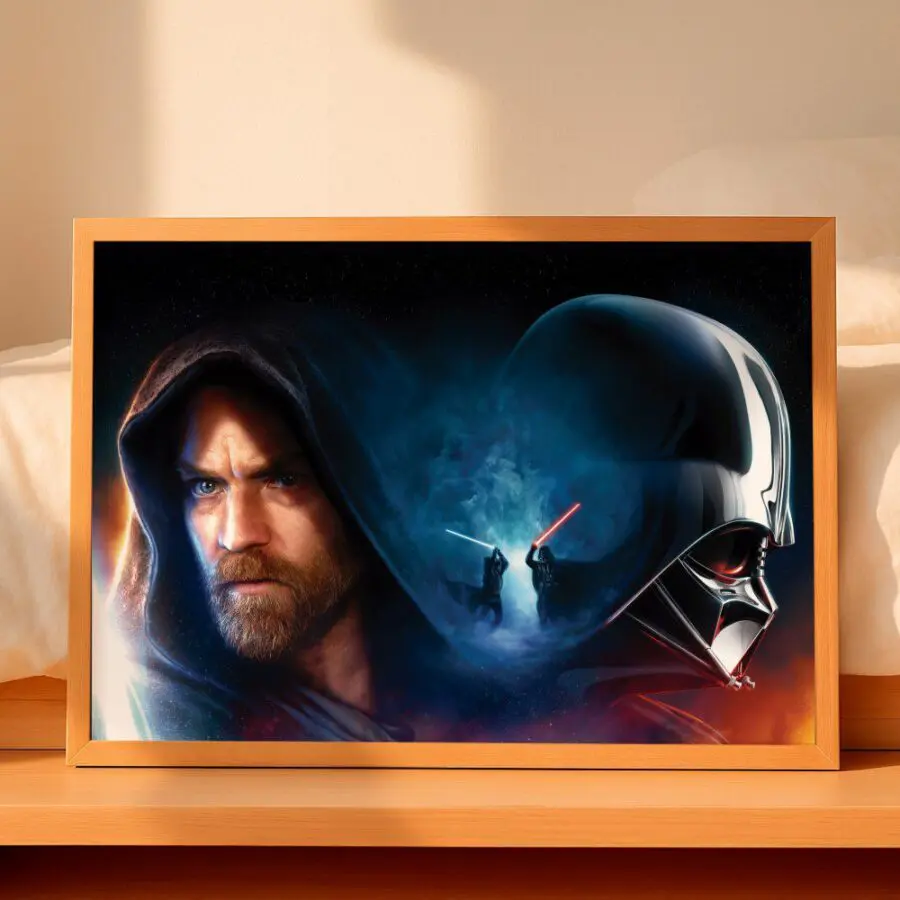 Cuadro de Obi Wan Kenobi vs Darth Vader