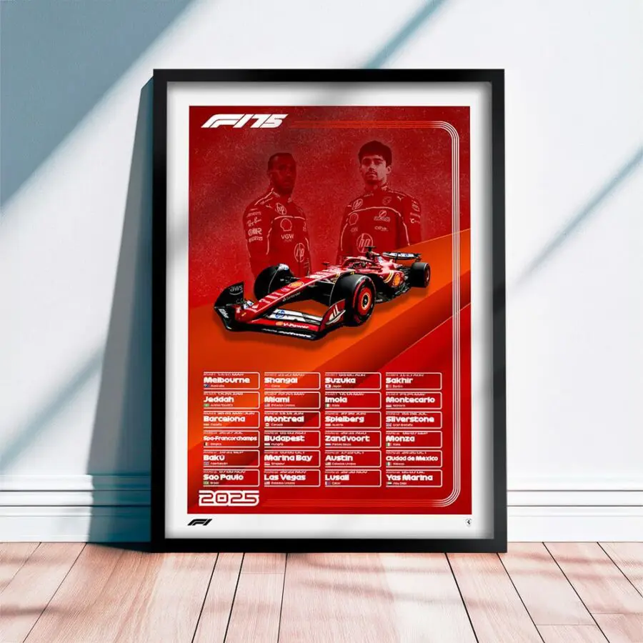 Formula 1 – Calendario 2025 (Versión Ferrari)