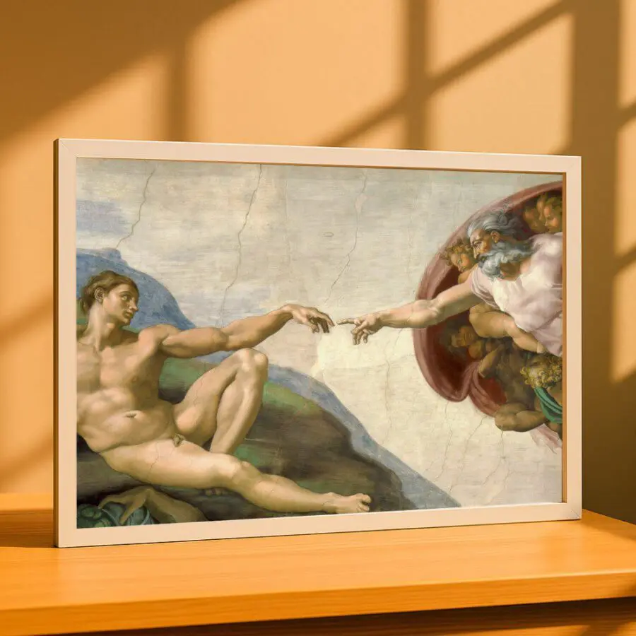 Cuadro de La creación de Adán