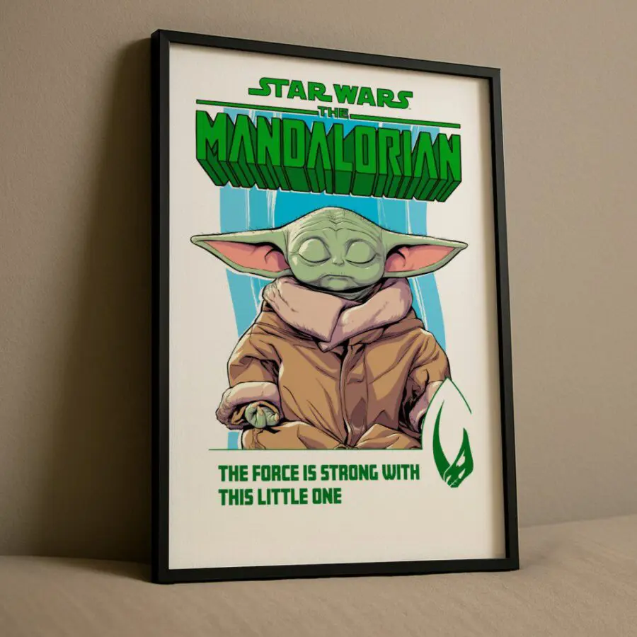 Cuadro de Grogu comic