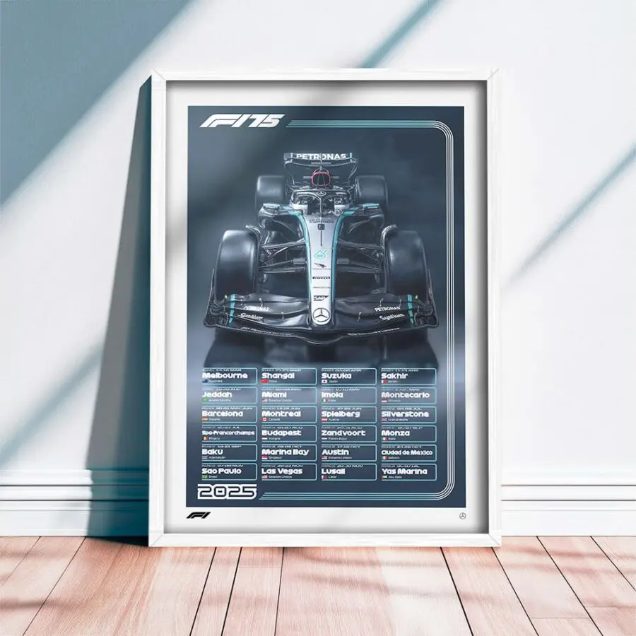 Formula 1 – Calendario 2025 (Versión Mercedes AMG F1)