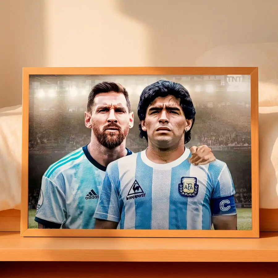Cuadro de Messi & Maradona