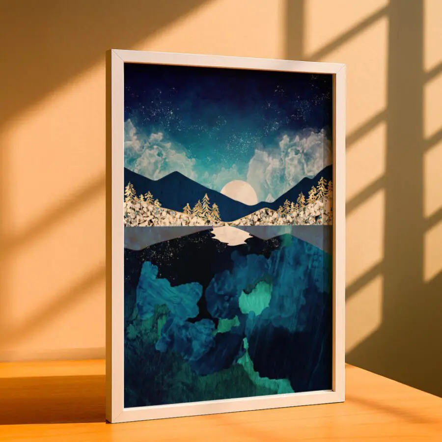 Cuadro de Paisaje Azul