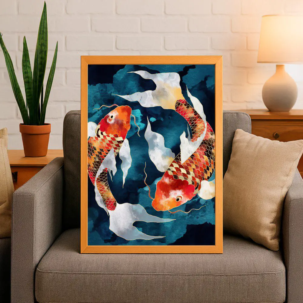 Cuadro de Pez Koi