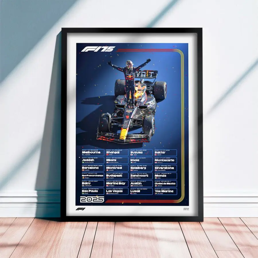 Formula 1 – Calendario 2025 (Versión Red Bull Racing)