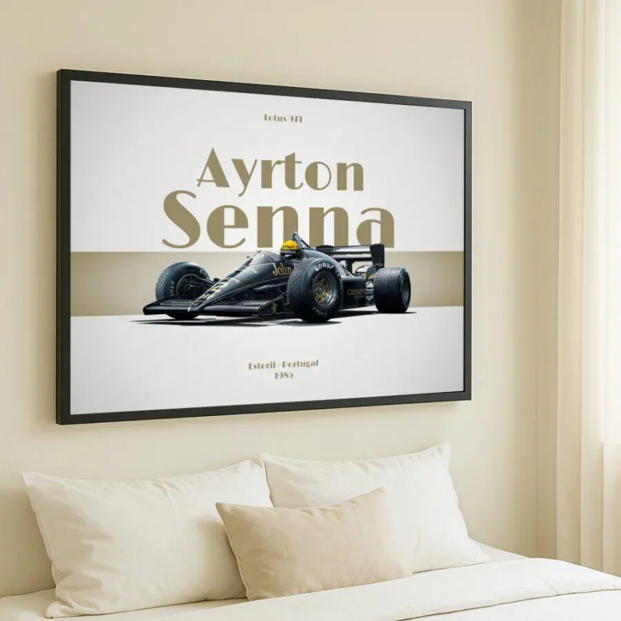 Cuadro de Ayrton Senna