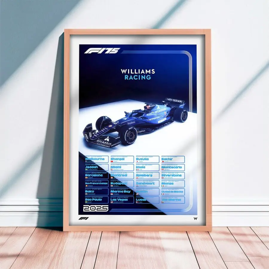 Formula 1 – Calendario 2025 (Versión Williams Racing)