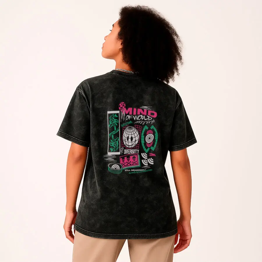 Remera Acid Wash de Mind of world