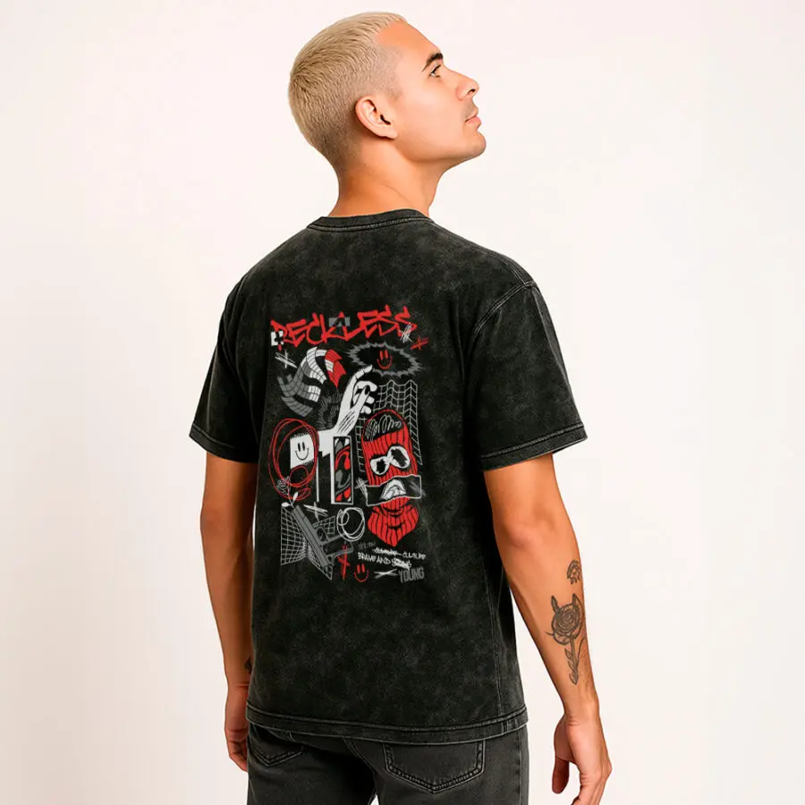 Remera Acid Wash de Reckless