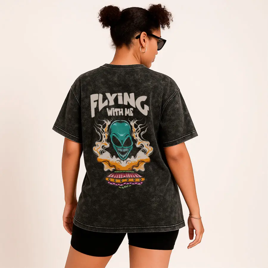 Remera Acid Wash de Flying With Me