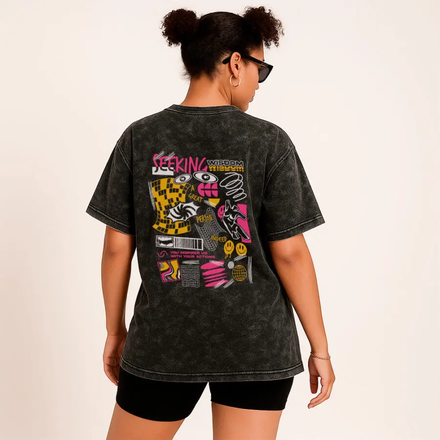 Remera Acid Wash de Seeking-Wisdom