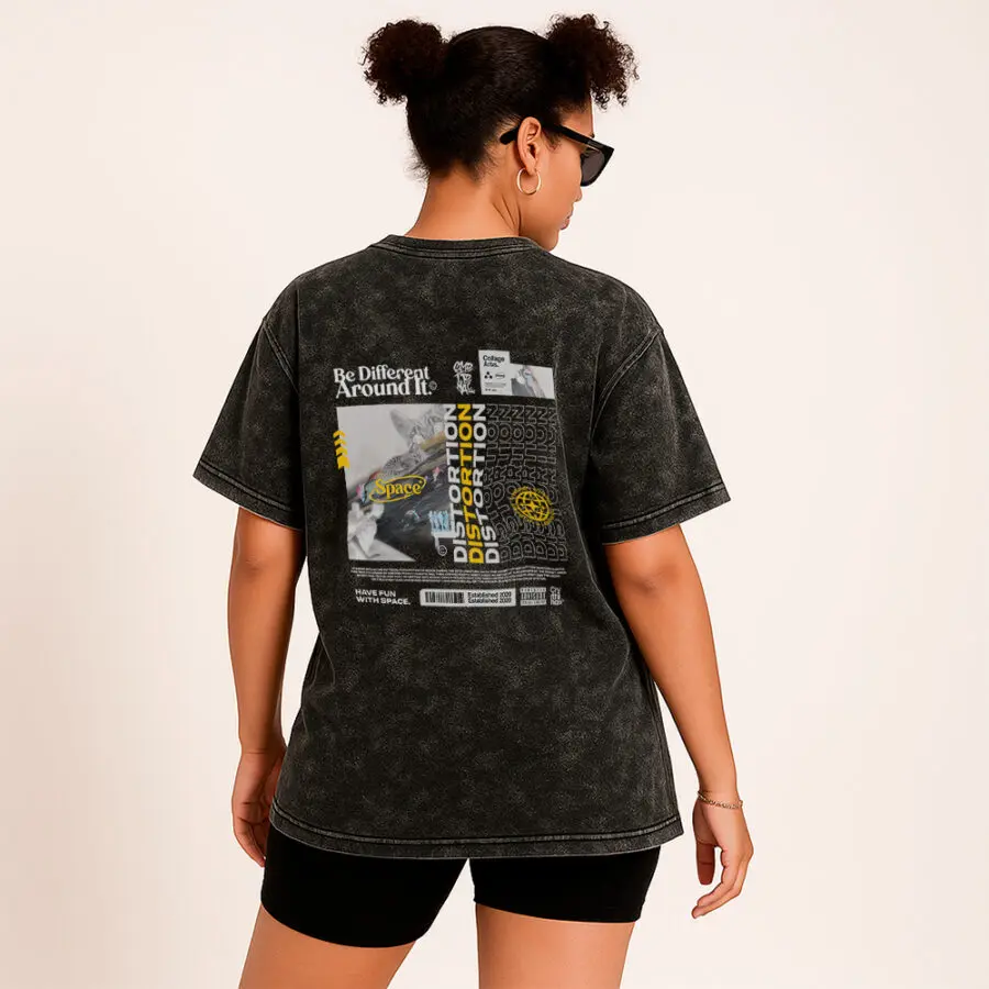 Remera Acid Wash de Distortion