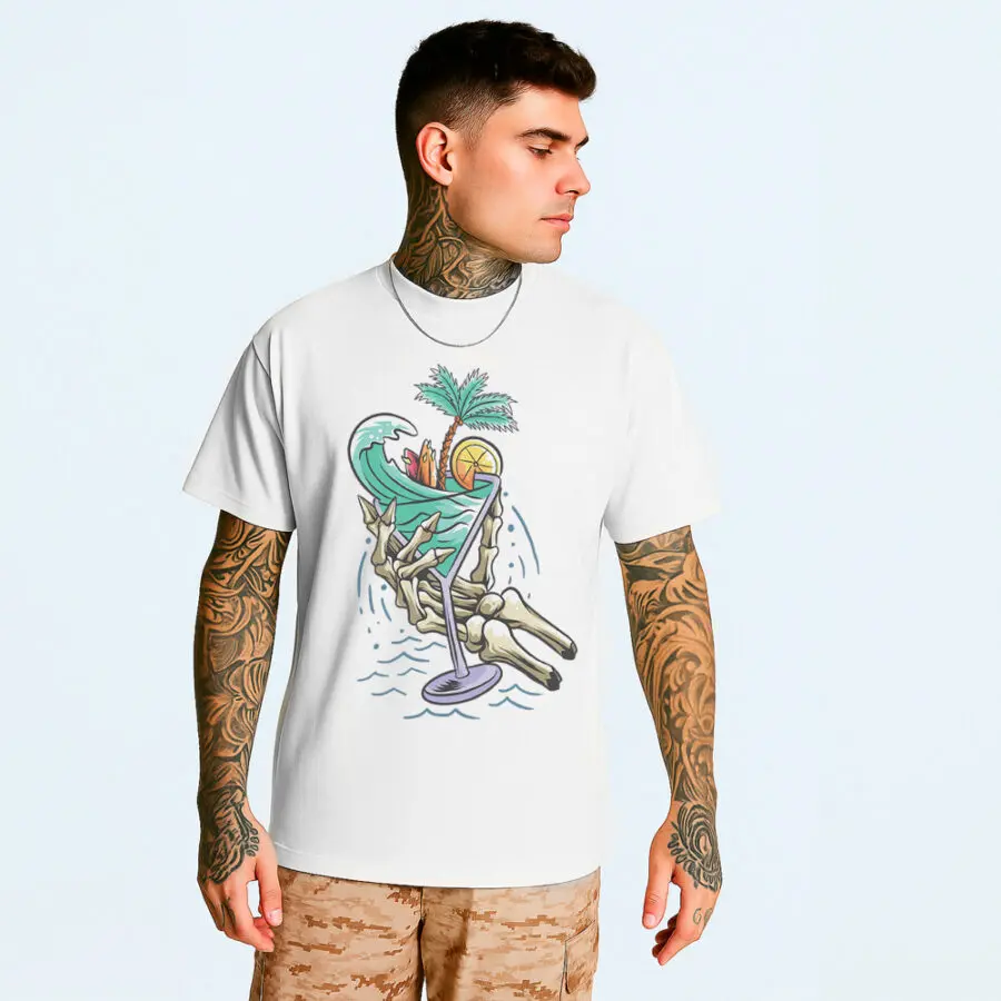 Remera de Skull drink