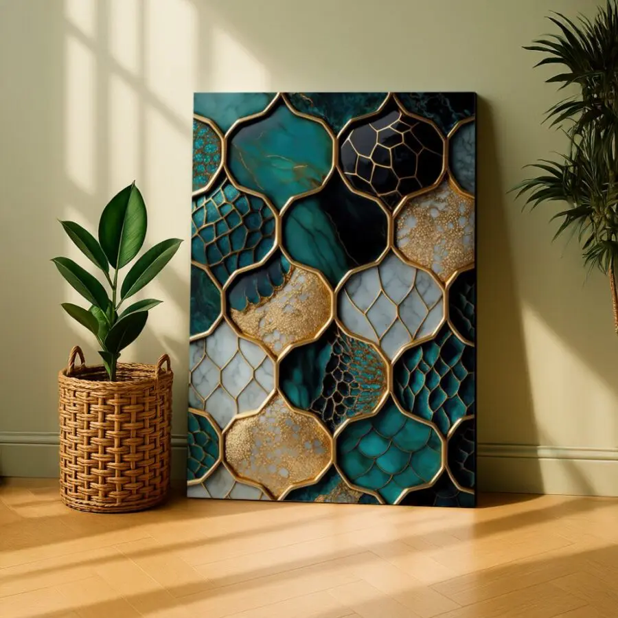 Cuadro Escamas de dragon Abstractas