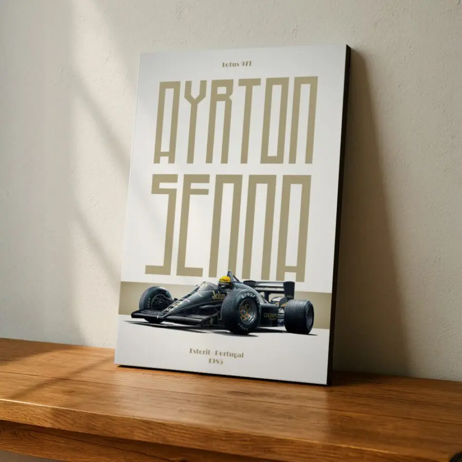 Cuadro de Ayrton Senna