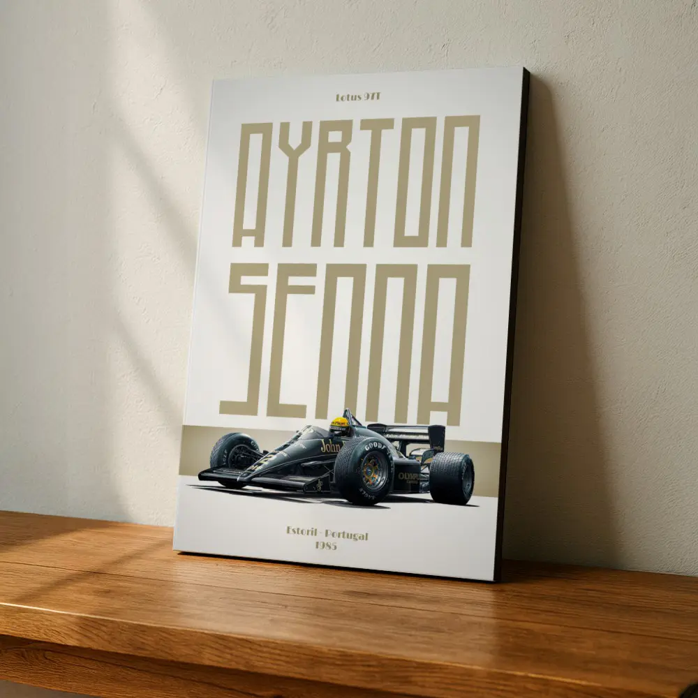 Cuadro de Ayrton Senna