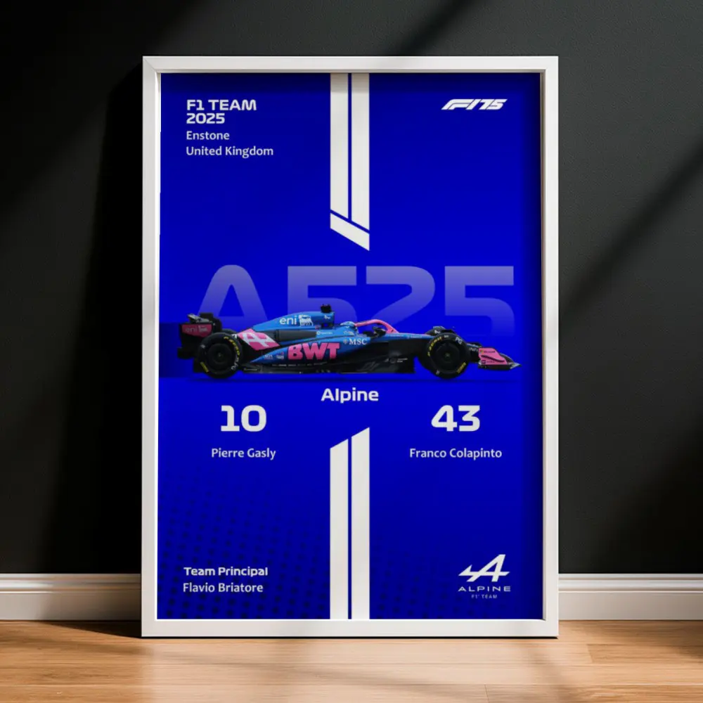 Cuadro de F1 2025 Alpine A525 – Gasly & Colapinto