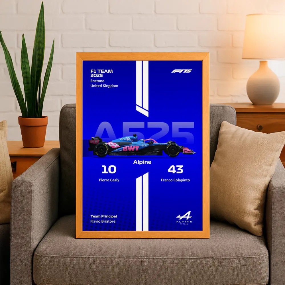 Cuadro de F1 2025 Alpine A525 – Gasly & Colapinto - Imagen 6