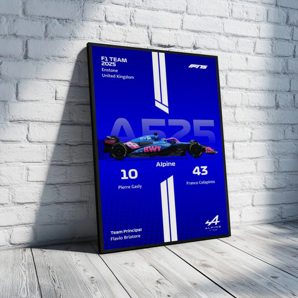 Cuadro de F1 2025 Alpine A525 – Gasly & Colapinto - Imagen 3