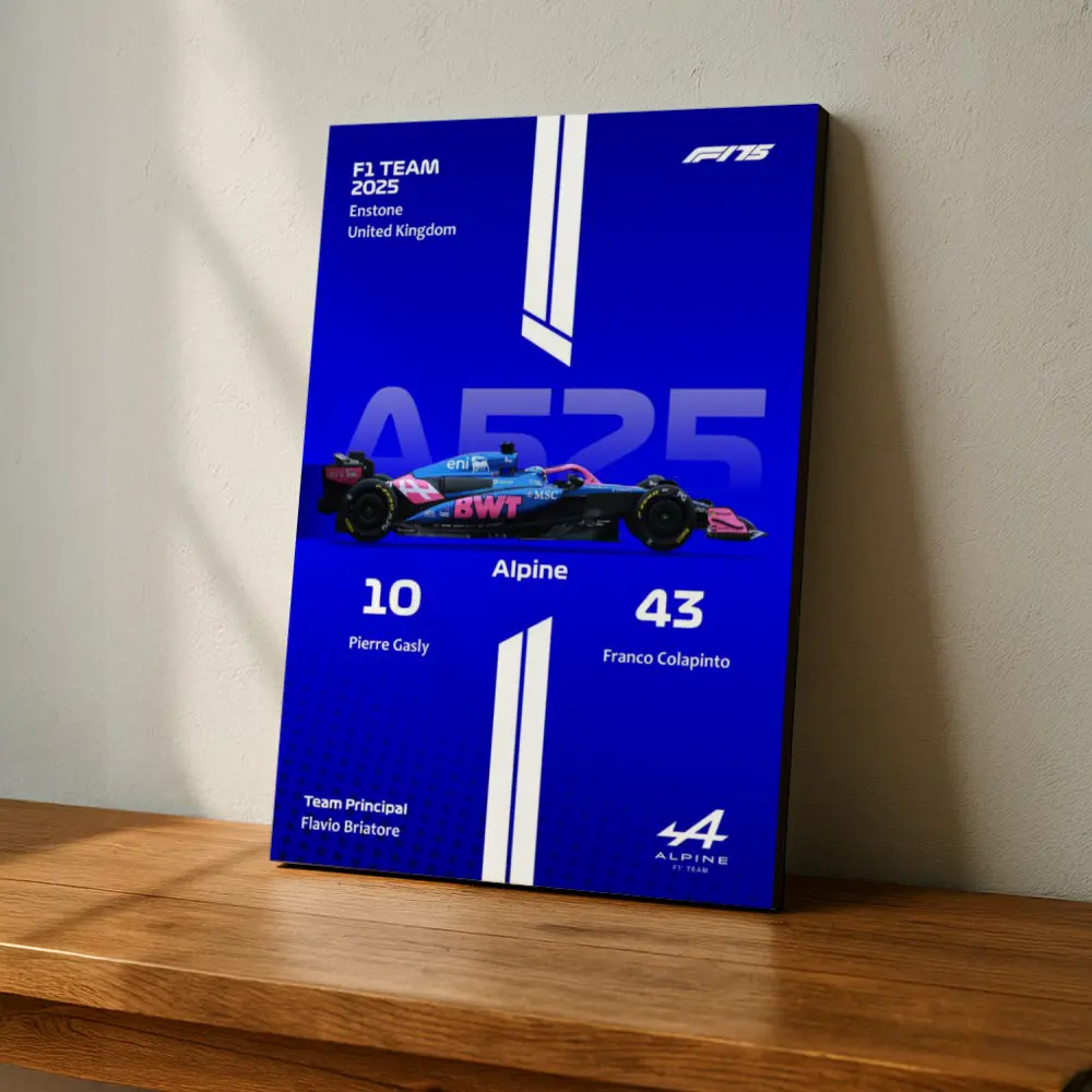 Cuadro de F1 2025 Alpine A525 – Gasly & Colapinto - Imagen 5