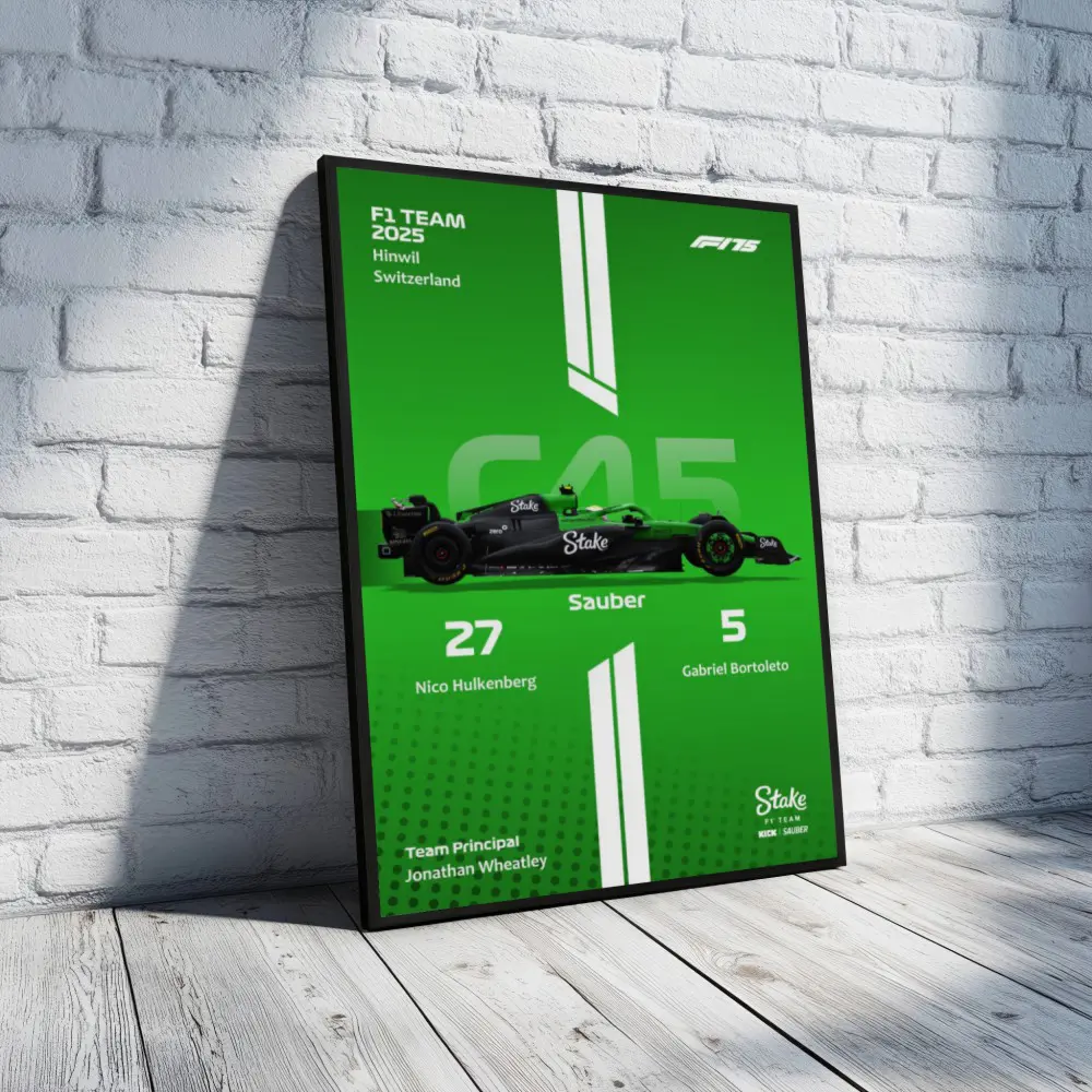 Cuadro de F1 2025 Sauber C45 – Hülkenberg & Bortoleto - Imagen 6