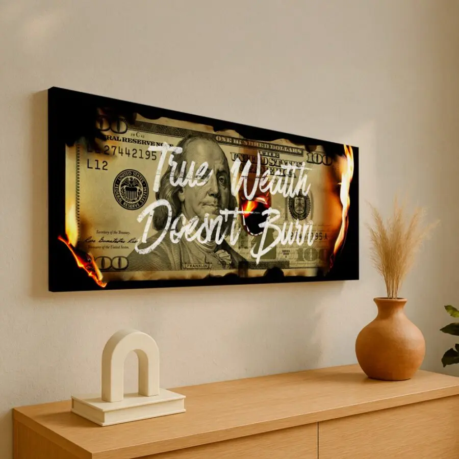 Mural Billete - Burn Dolar