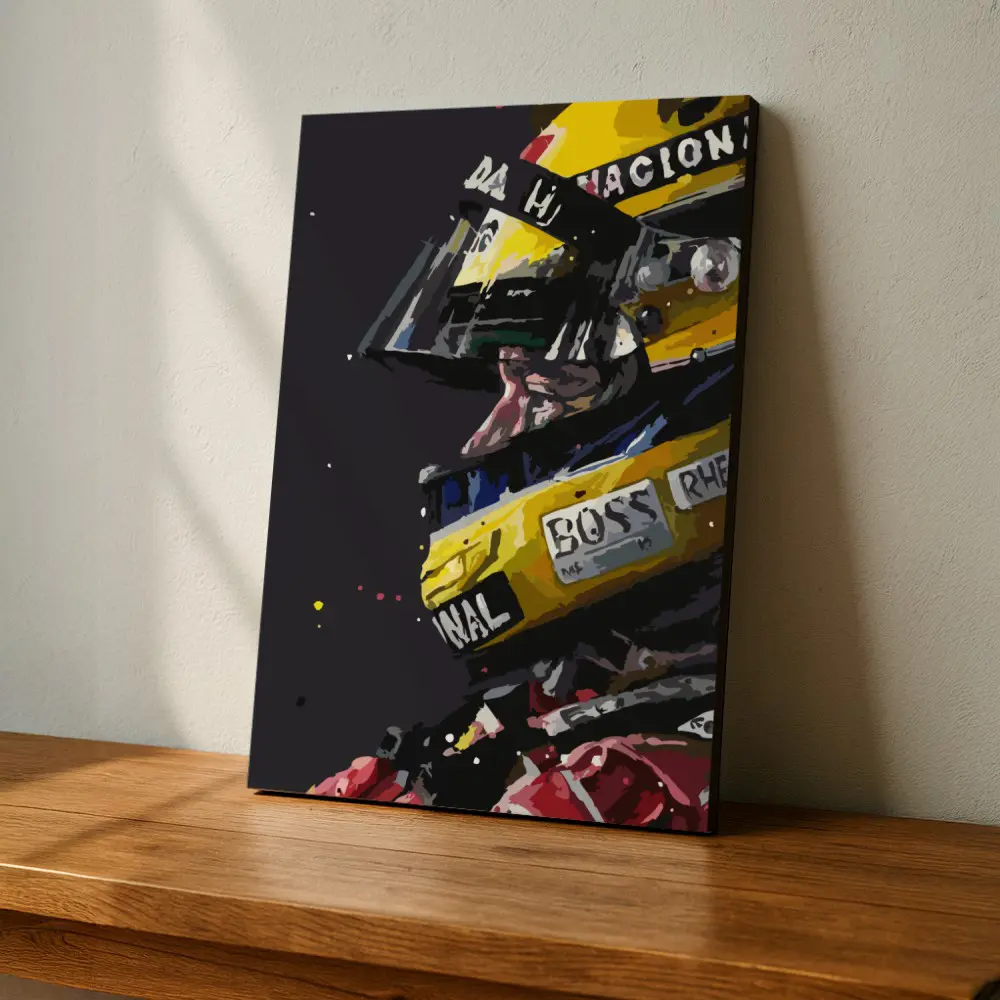Cuadro de Ayrton Senna