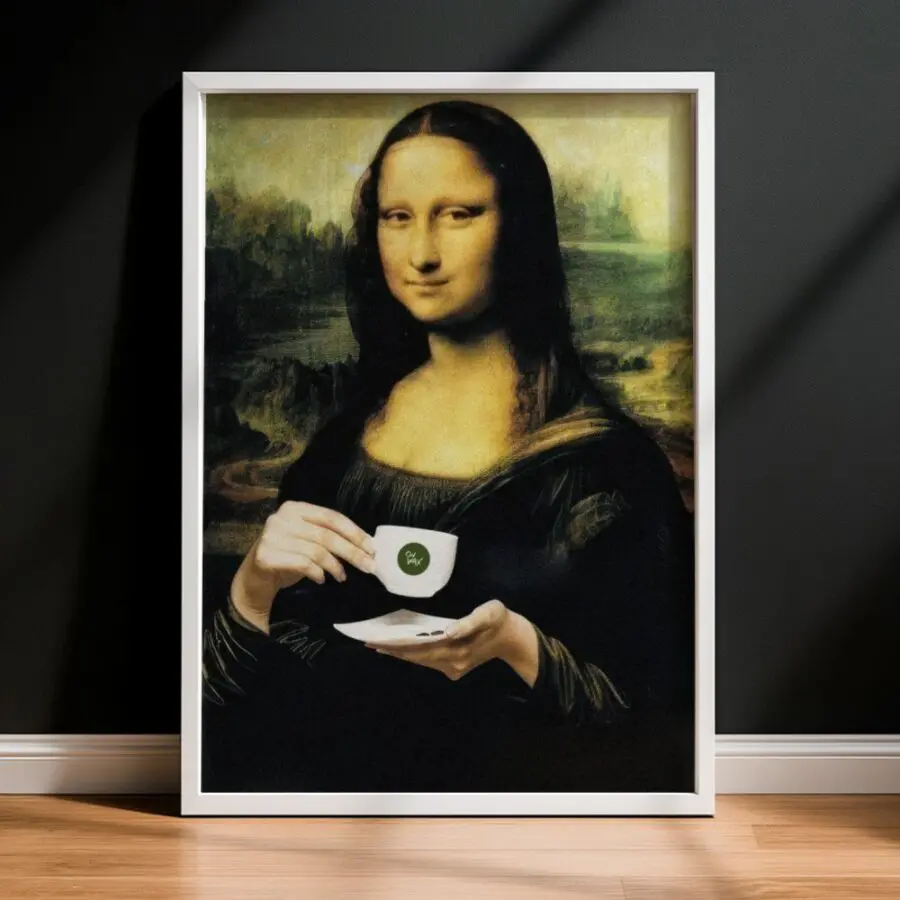 Cuadro de Mona Lisa Coffe