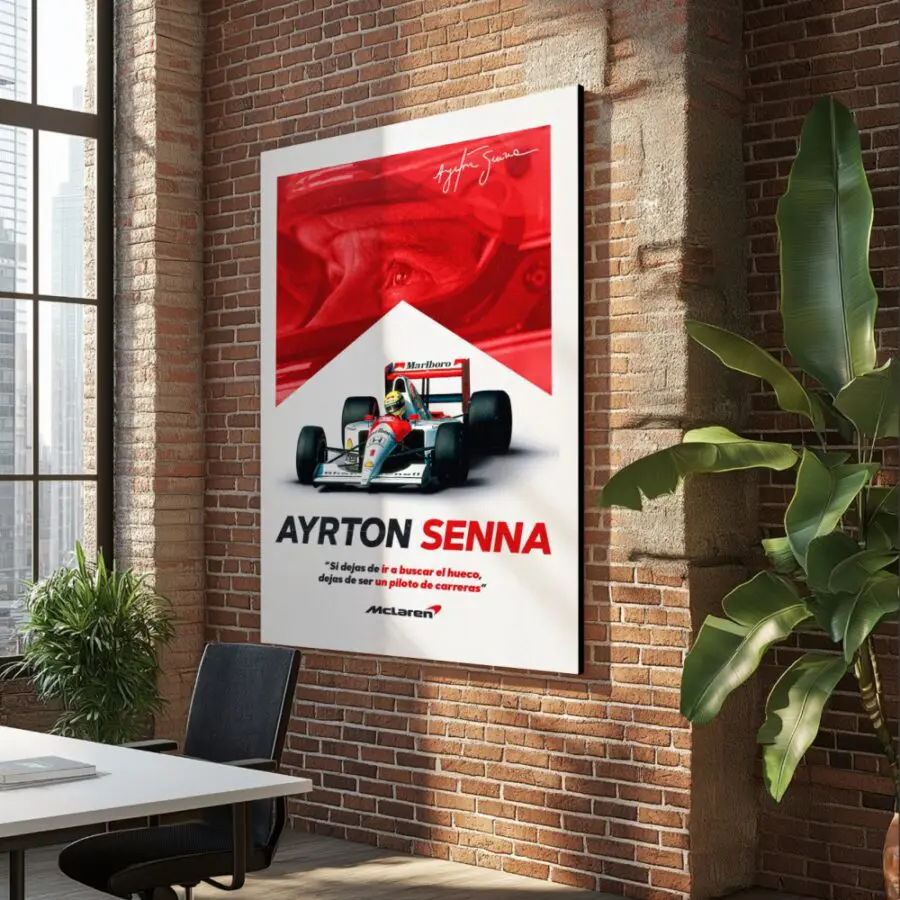 Cuadro de Ayrton Senna