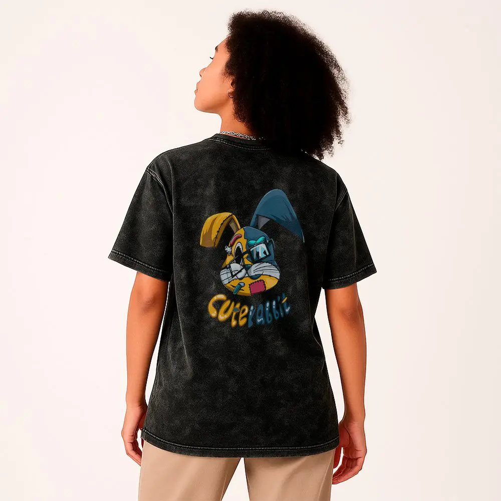 Remera Acid Wash de Cute Rabbit