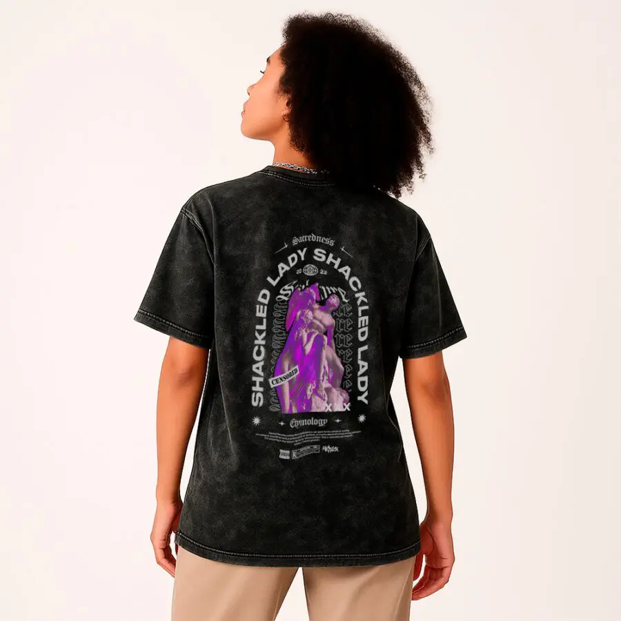 Remera Acid Wash de Shackled Lady