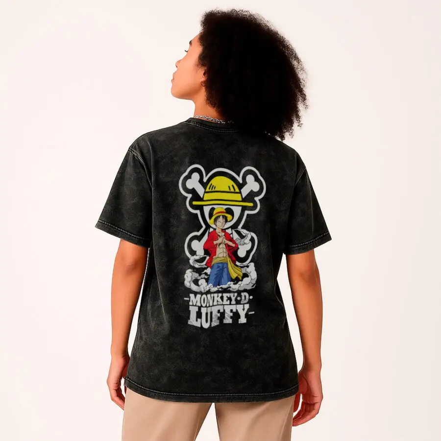 Remera Acid Wash de One Piece