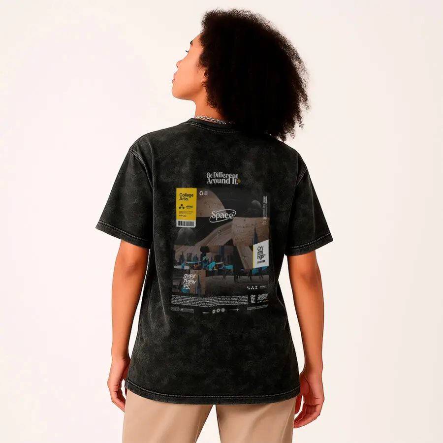 Remera Acid Wash de Space