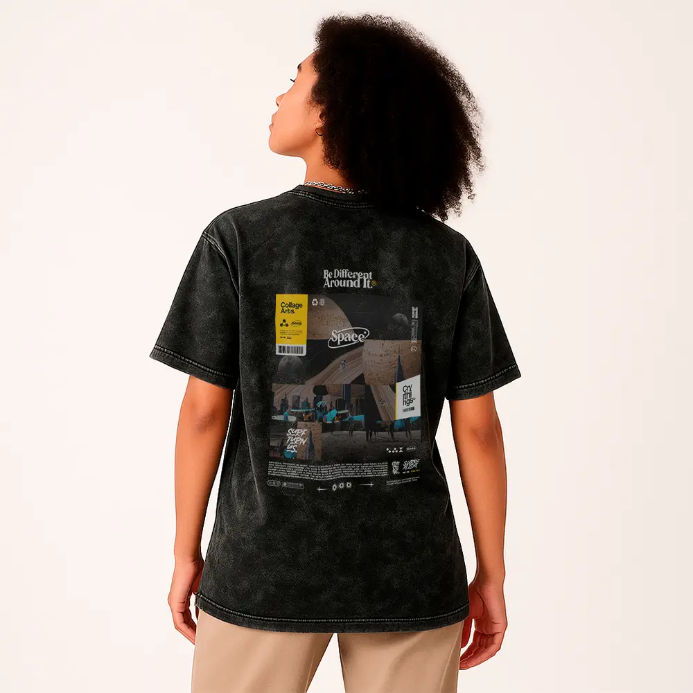 Remera Acid Wash de Space