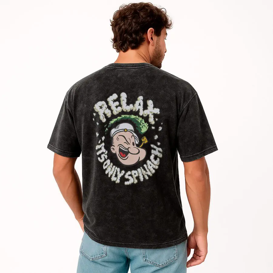 Remera Acid Wash de Popeye Relax