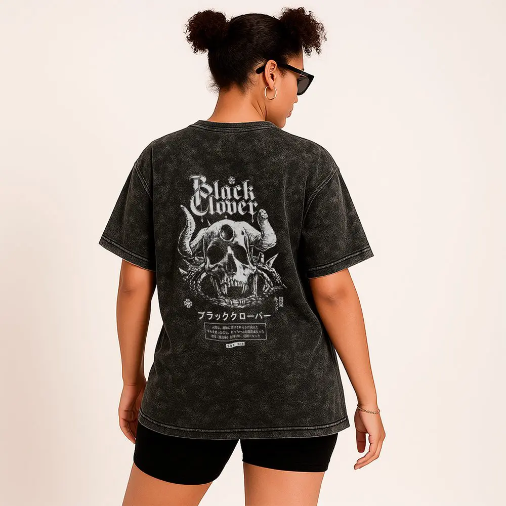 Remera Acid Wash de Black Clover - Imagen 3