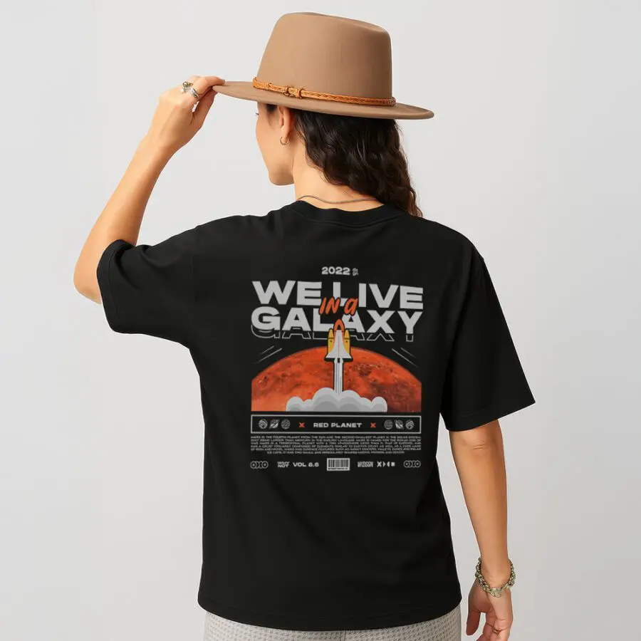 Remera de We Live in a Galaxy (mars)